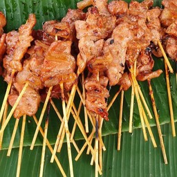 ชุดหมูปิ้ง15ไม้เหนียว2ห่อ-แถม1ไม้