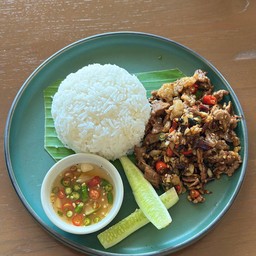 ข้าวเนื้อไทยพรีเมียมคั่วพริกเกลือ