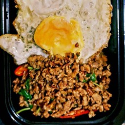 ข้าว กะเพราหมูสับ