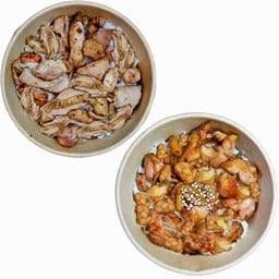 [เซตสุดฮิต] ข้าวหน้าไก่พริกไทยดำ (สะโพก) + ข้าวหน้าไก่เทอริยากิ (สะโพก)
