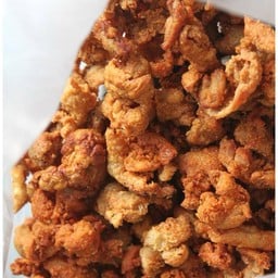 หนังไก่ทอด ราดซอสเทริยากิ