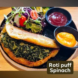 โรตีพัฟผักโขม