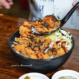 ข้าวหน้าไก่ทอดคาราเกะ เทริยากิ