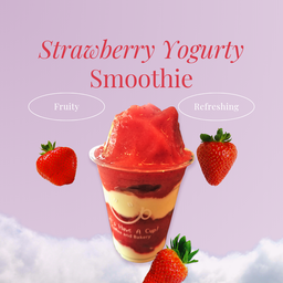 สตรอเบอร์รี่โยเกิร์ตสมูทตี้