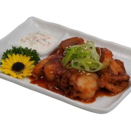 หอยเชลล์ผัดซอสโคชูจัง