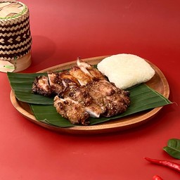 Set ไก่ย่างคลุกฝุ่น + ข้าวเหนียว ไซส์ M