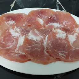 สันคอหมูสไลด์