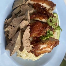 ข้าวมันไก่ทอด+ตับ