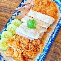 ไก่สับ 3 อย่าง(ต้ม+ทอด+ทอดหาดใหญ่)