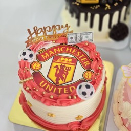 เค้กแมนยู รูปภาพทานได้ ครึ่งปอนด์ไม่รับเขียนข้อความเพิ่ม
