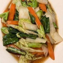 No195 ผัดผักรวมมิตร กับข้าว