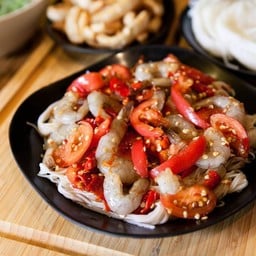 ข้าวปุ้นกุ้งสด