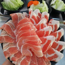 ชุดสันคอหมู + สามชั้นหมูสไลด์
