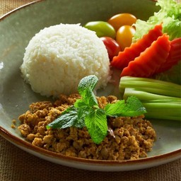ข้าวกับน้ำพริกหมู