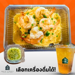 ข้าวไข่ข้นละมุนกุ้ง + น้ำ 1 แก้ว