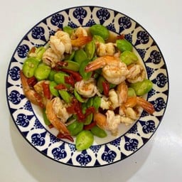 กุ้งผัดสะตอ
