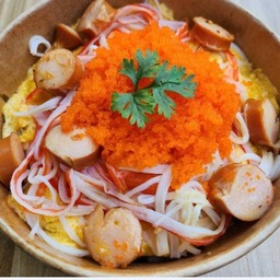 ไข่ข้นหน้าปูอัด-ไส้กรอก-ไข่กุ้ง