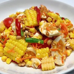 ตำข้าวโพดไข่เค็ม