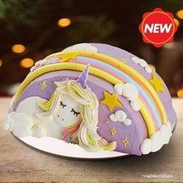 เค้กยูนิคอร์นสายรุ้ง บัทเทอร์ วานิลลา 1 ปอนด์