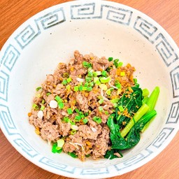 เกาเหลาคลุก(แห้ง)หมูบะช่อทรงเครื่อง