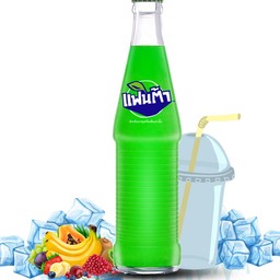 น้ำเขียว + น้ำแข็ง