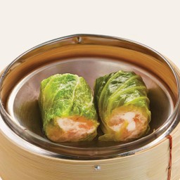 กะหล่ำห่อกุ้งปูอัด (ผสมหมู)