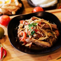 ตำคอหมูย่าง