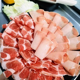 ชุดสันคอหมู + สันนอกหมูสไลด์