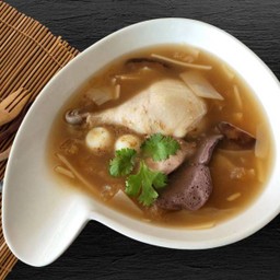 #120 กระเพาะปลาน่องใหญ่ อิ่มจุกพิเศษ (+ตับไก่+เลือด)