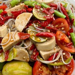 ตำซั่วหมูยอปลาร้า