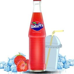 น้ำแดงแฟนต้าพร้อมน้ำแข็ง