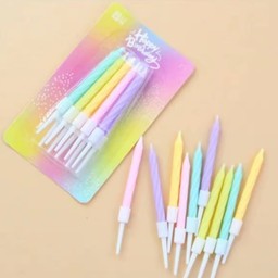 เทียนสีพาร์ทเทลสั้น