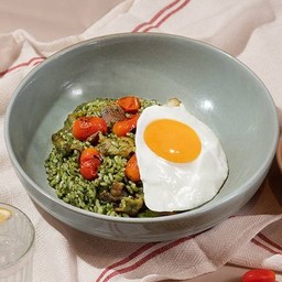 Pesto Fried Rice Seafood
