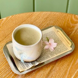 Hot Houjicha Latte