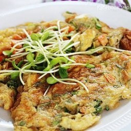 ไข่เจียวต้นอ่อนทานตะวัน