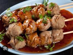 ลูกชิ้นเอ็นเนื้อ-ย่างยืนรอ