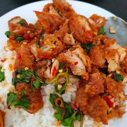 ข้าวกะเพราไก่กรอบ 2 กล่อง