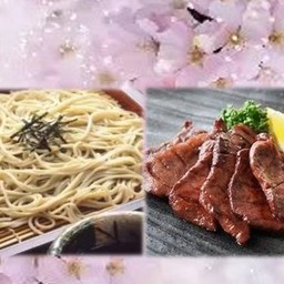 Soba-Cool-200g+Gyutan-Miso-Grilled โซบะเย็น-200g + ลิ้นวัวย่างมิโซะ