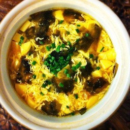 ซุปมิโซะไข่+สาหร่าย