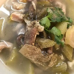 แกงจืดกระเพาะหมูเกี้ยมฉ่าย(หม้อ)