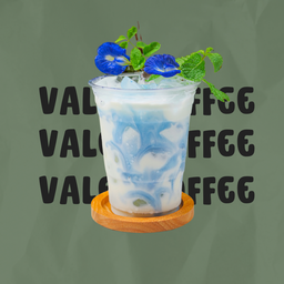 นมสดอัญชัญ - Ice Butterfly Pea Fresh Milk