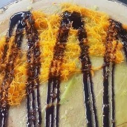 วนิลาฝอยทองราดช็อกโกแลต