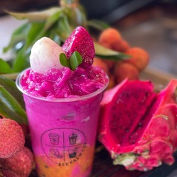 มังกรลิ้นจี่+ท็อบปิ้งเสาวรส