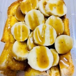 ปังปิ้งเนย+กล้วยหอม+คาราเมล