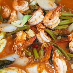 แกงส้มผักรวมกุ้ง(หม้อ)
