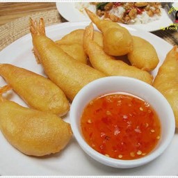 กุ้งชุปแป้งทอด