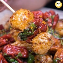 ลูกชิ้นรวม ทอด/ย่าง (ไม่มีเนื้อ)5ไม้