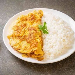 ข้าวไข่เจียว ไข่ไก่ 2ฟอง