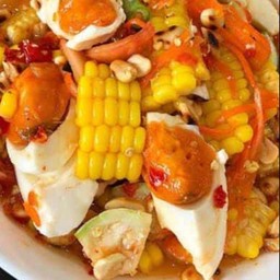 ตำข้าวโพด(ไข่เค็ม)