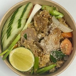 ข้าวผัดหมูโบราณกล่อง
